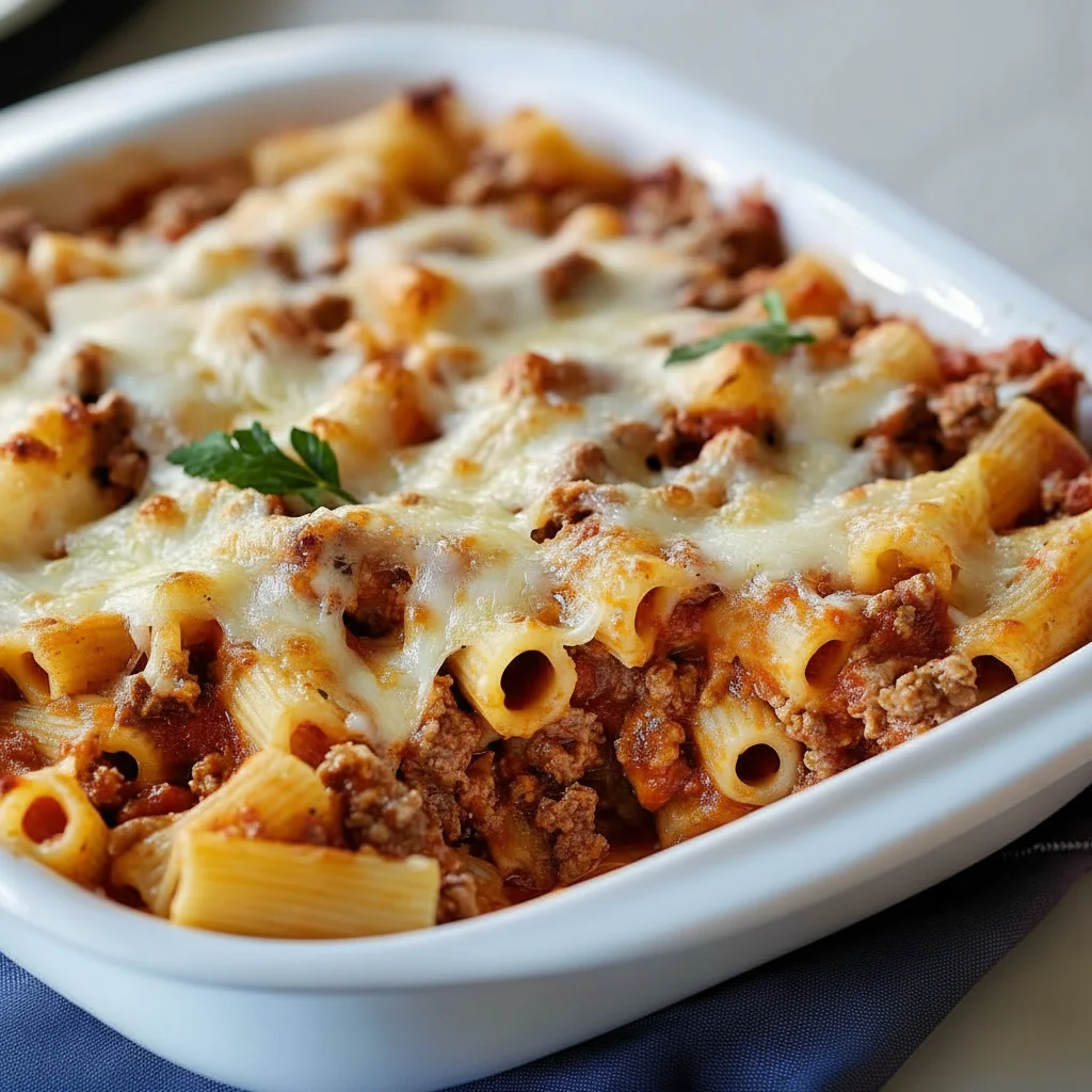 Baked Ziti With Ground Beef