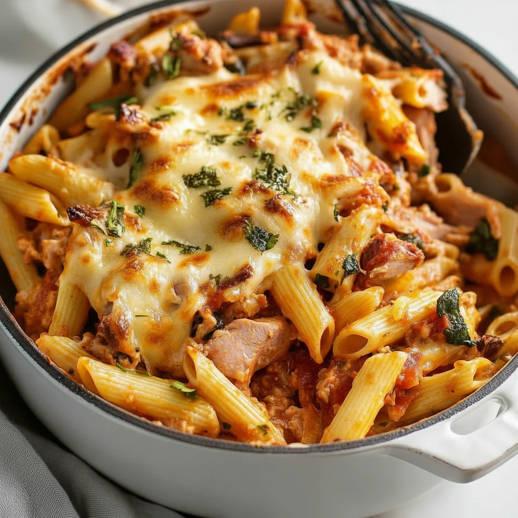 Cheesy Tuna Pasta Bake