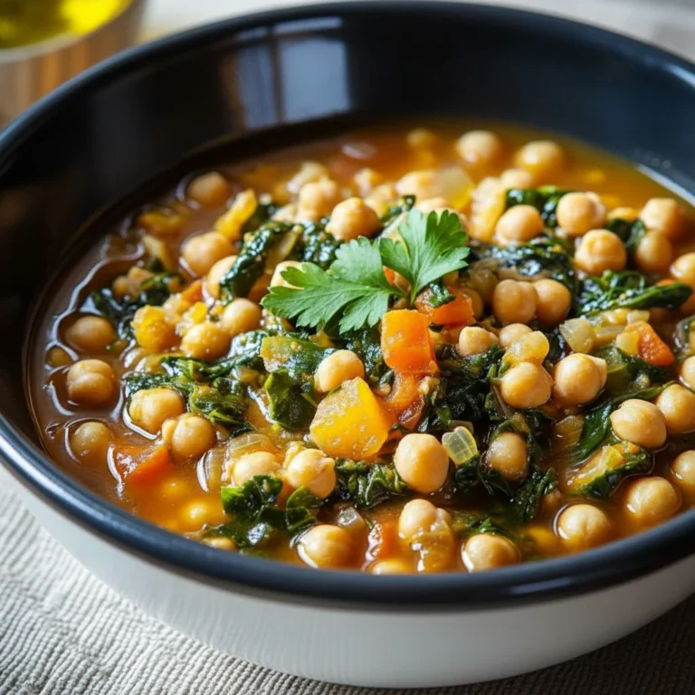 Chickpea And Spinach Stew