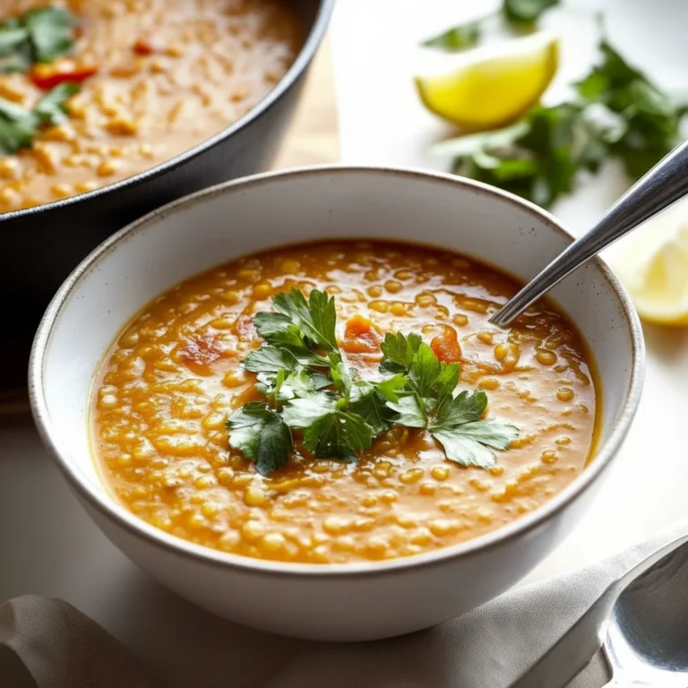 Cozy Light Lentil Soup