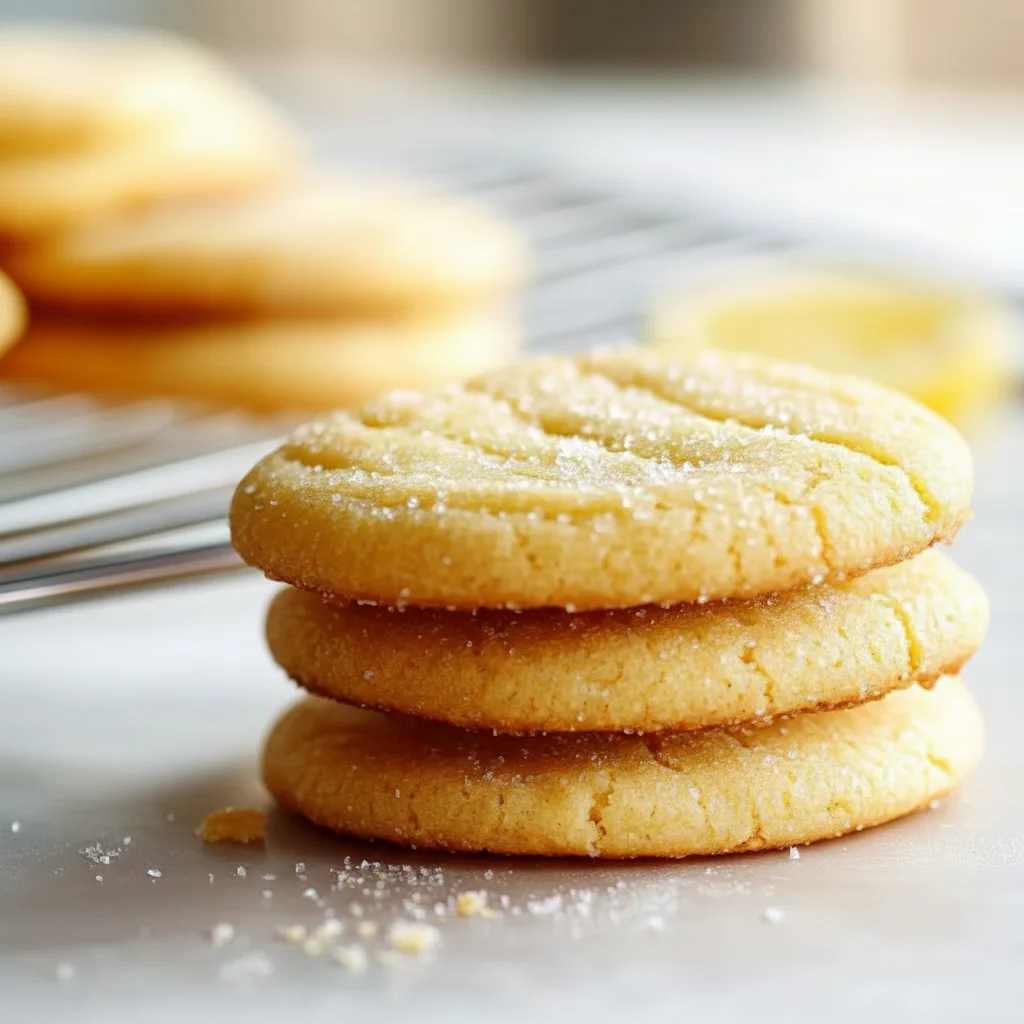 Crisp Lemon Butter Cookies