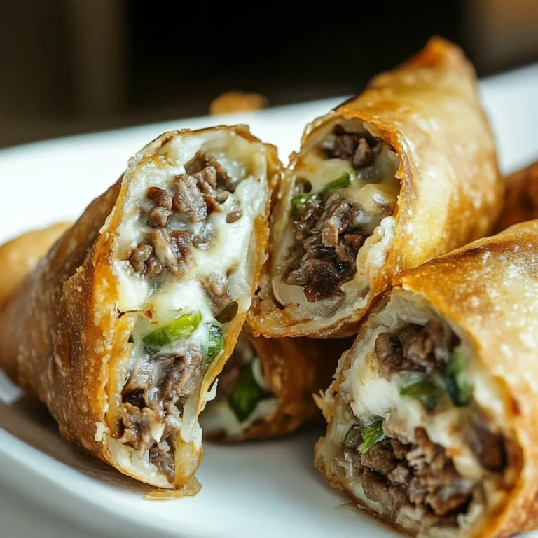 Crispy Philly Cheesesteak Egg Rolls