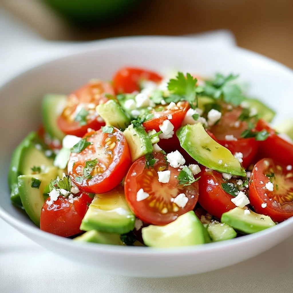 Fresh Tomato And Avocado Salad