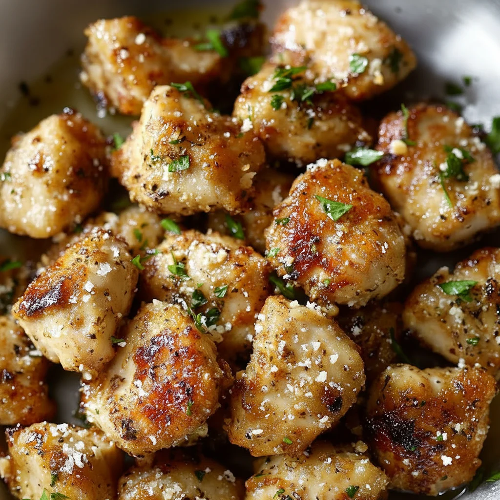 Garlic Parmesan Chicken Bites Recipe