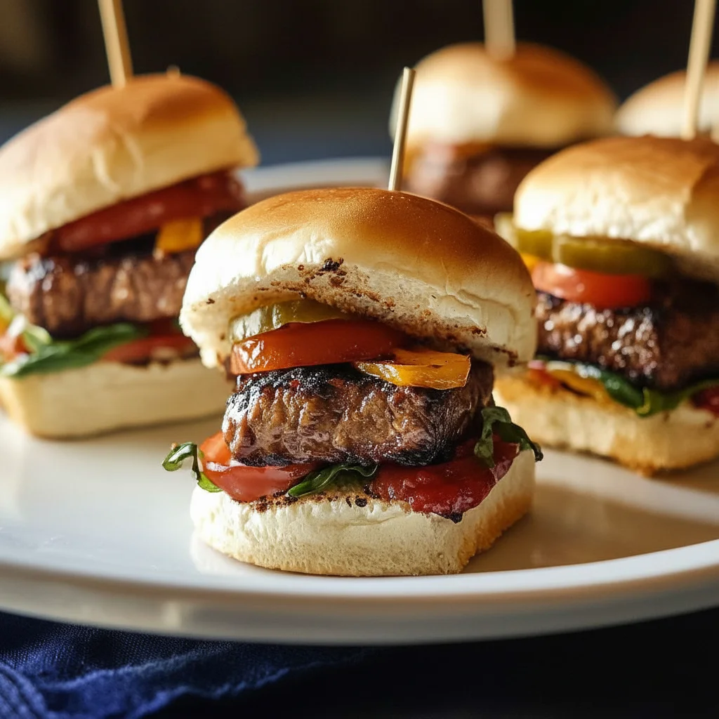 Grilled Beef Sliders Party