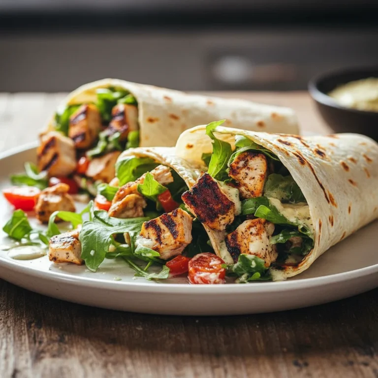 Grilled Chicken Caesar Wraps