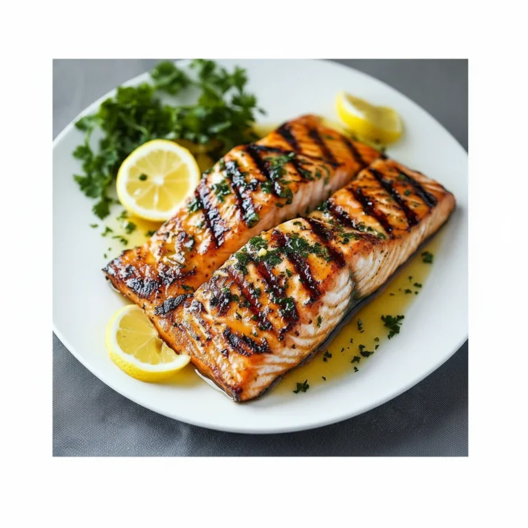 Grilled Salmon With Lemon Butter Sauce Recipe