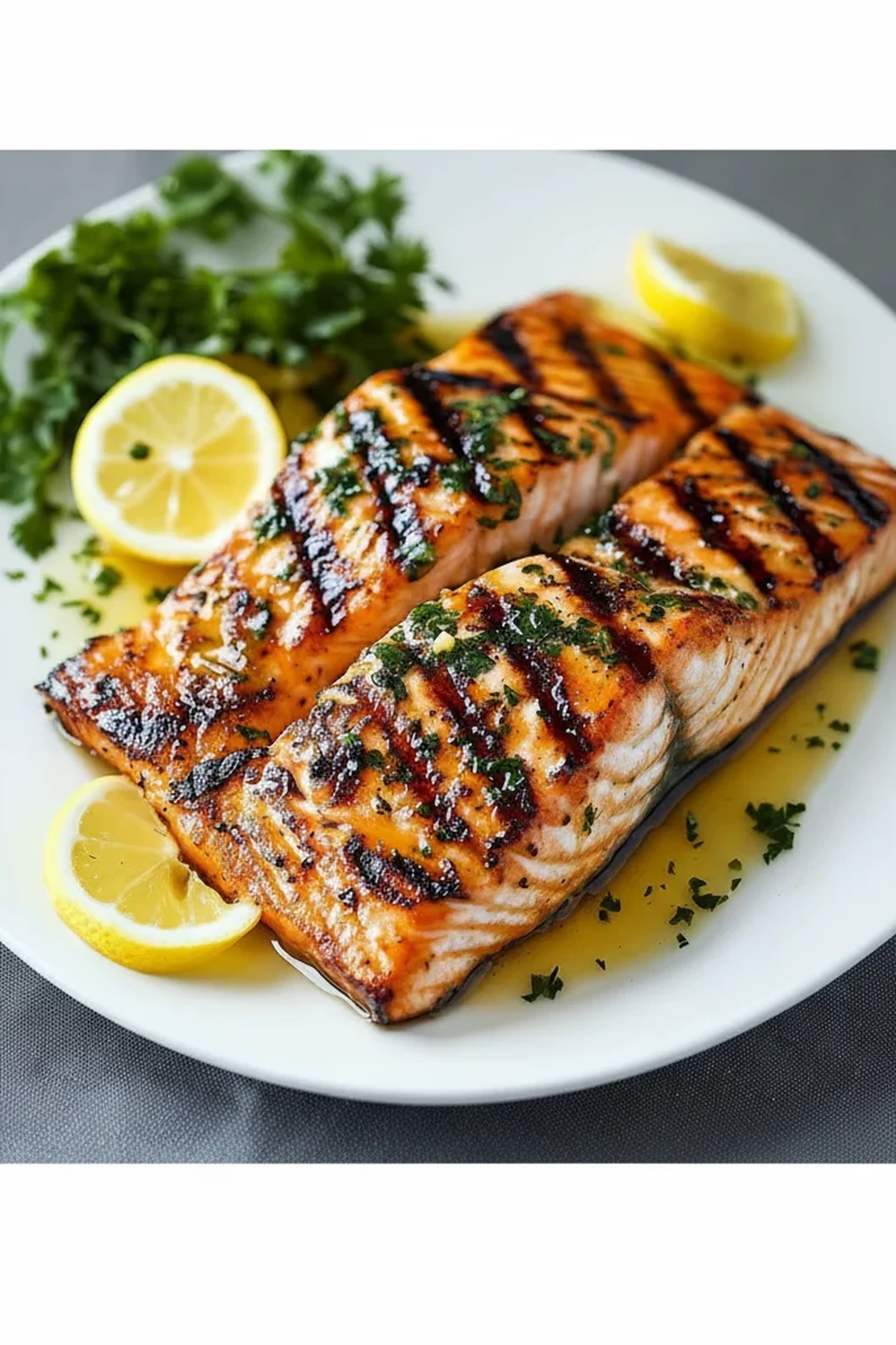 Grilled Salmon With Lemon Butter Sauce Recipe