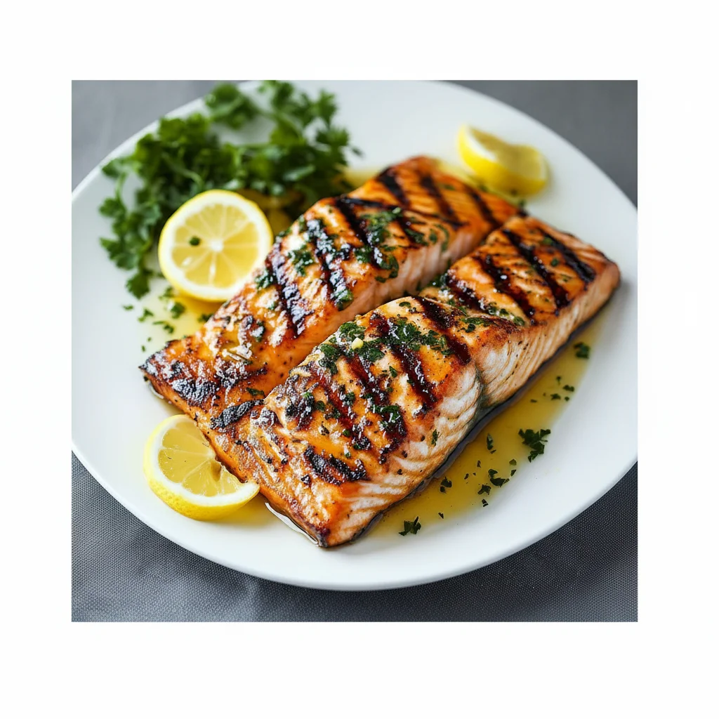 Grilled Salmon With Lemon Butter Sauce Recipe