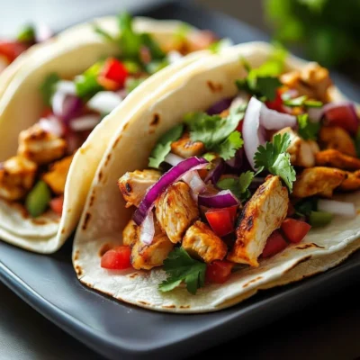 Halal Chicken Tacos Dinner
