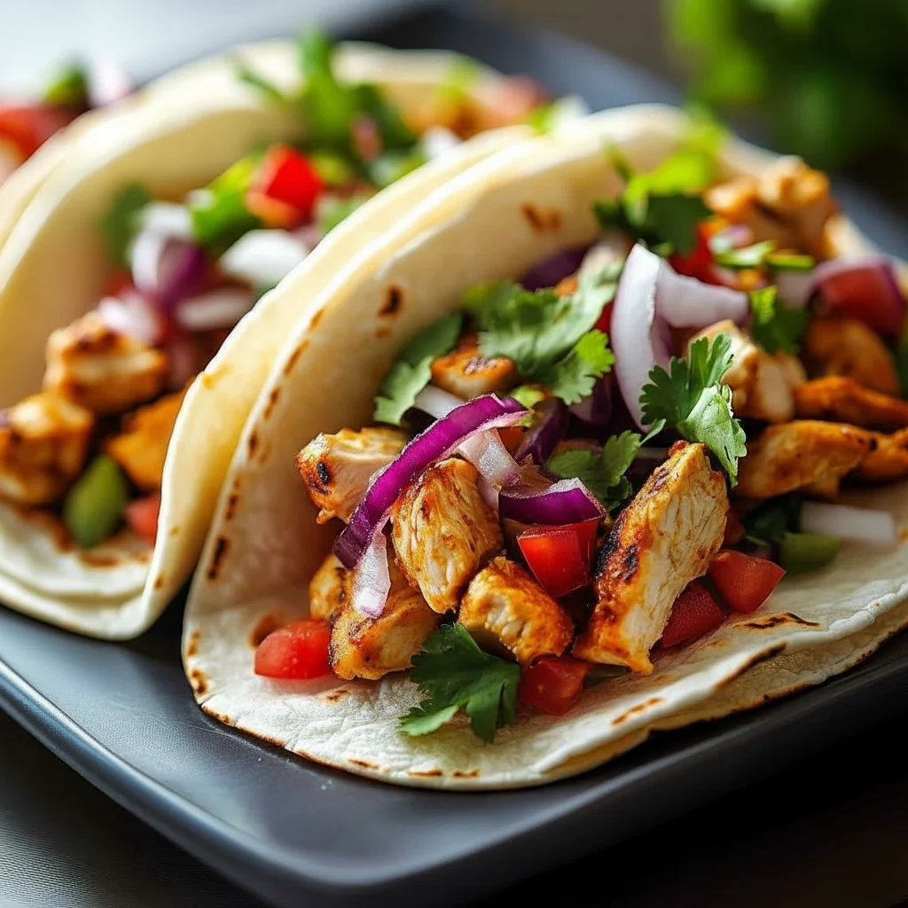 Halal Chicken Tacos Dinner