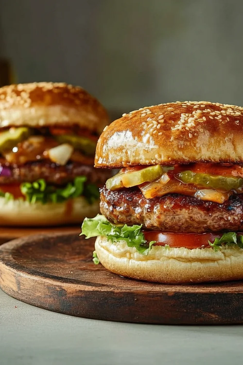 Halal Stuffed Burgers