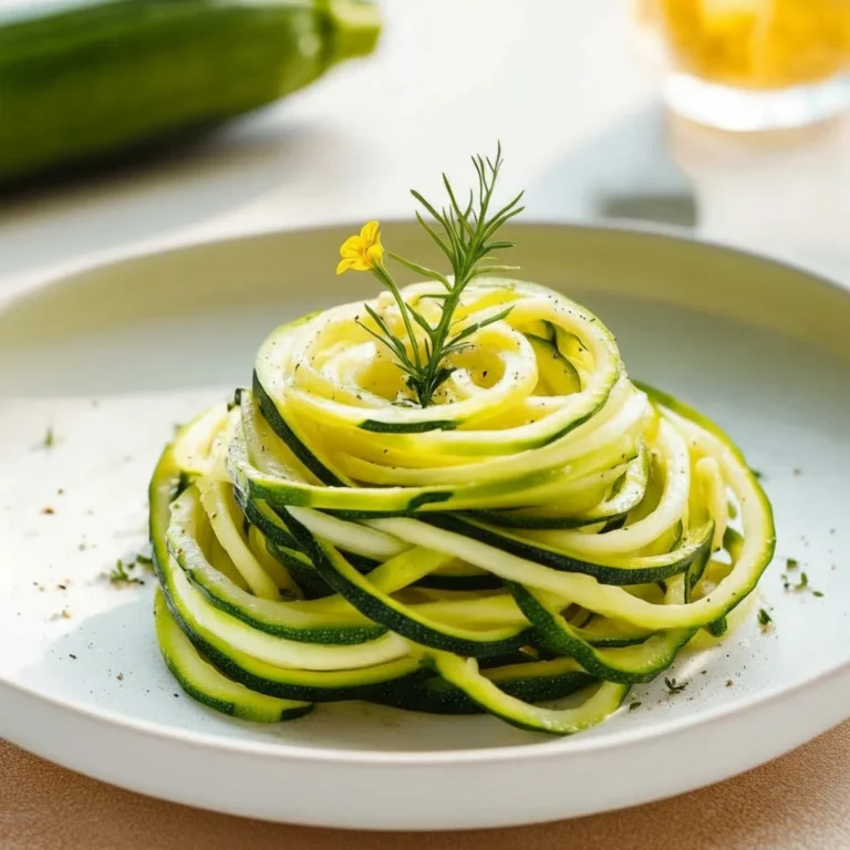 Light Zucchini Noodles Dish