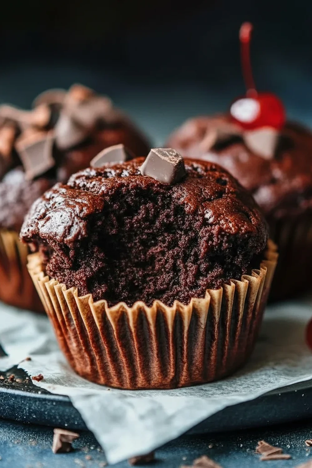 Dark Chocolate Muffins
