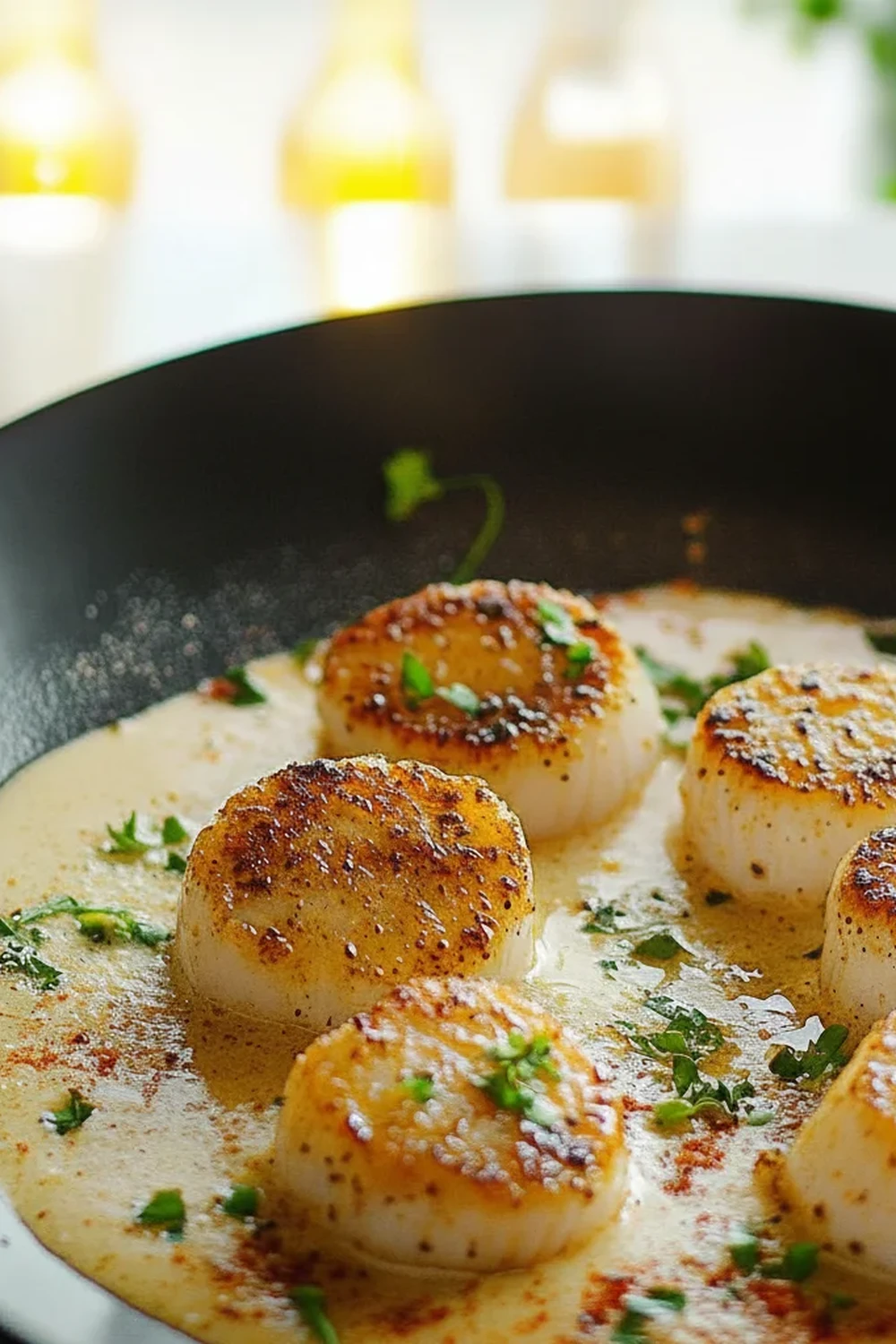 Seared Scallops With Spicy Cajun