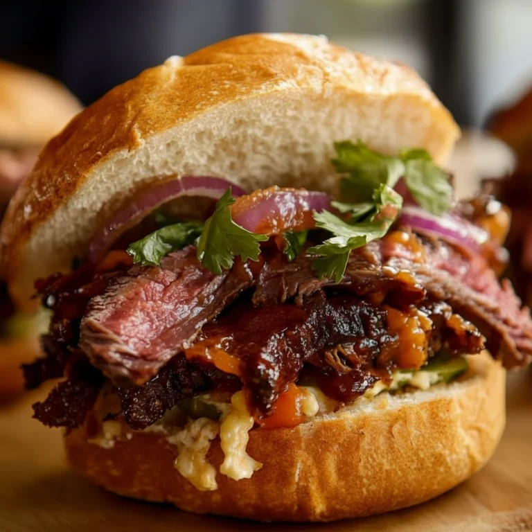 Smoked Beef Sandwiches Lunch