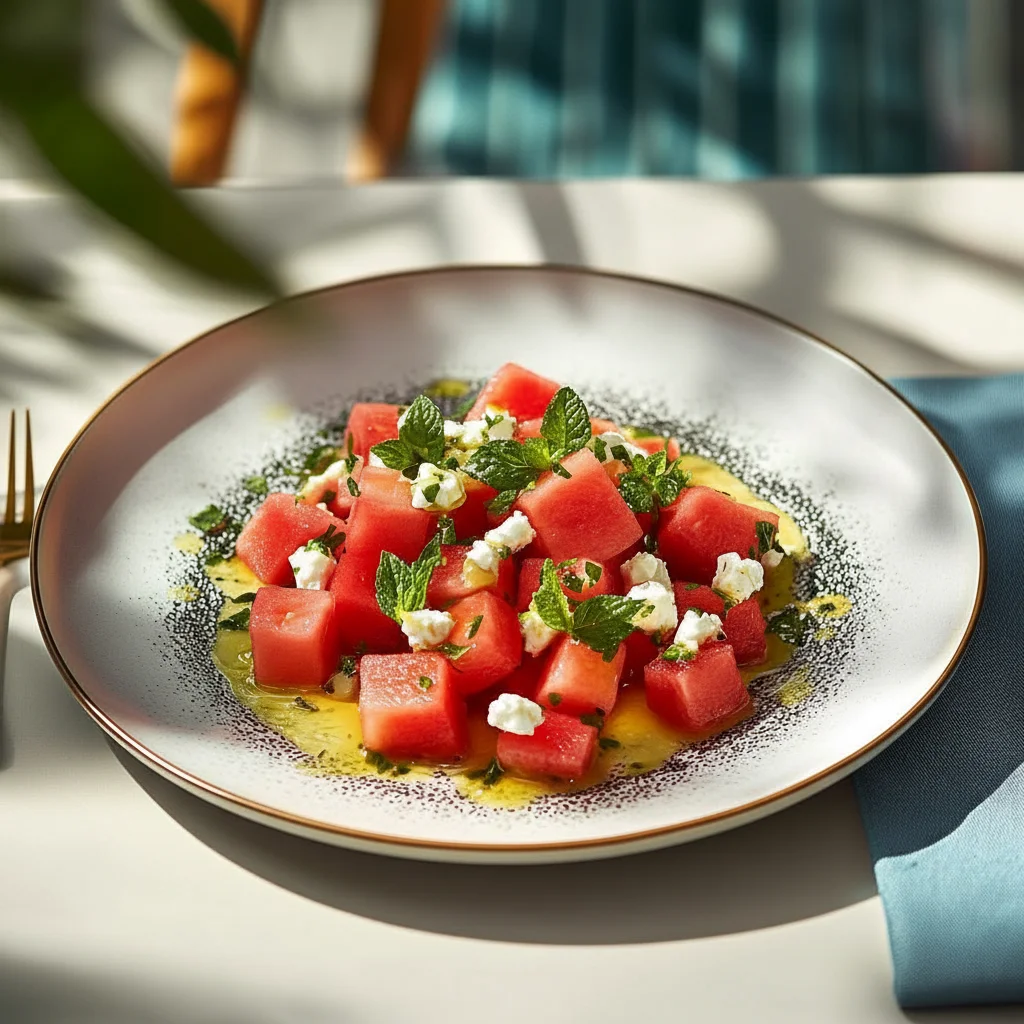 Watermelon And Mint Salad