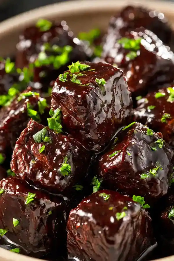 Balsamic Glazed Beef Tips