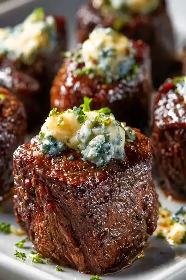 Blue Cheese Butter Steak Bites