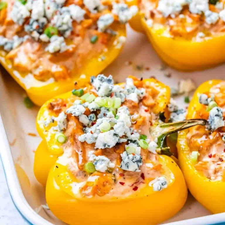 Buffalo Chicken Stuffed Peppers