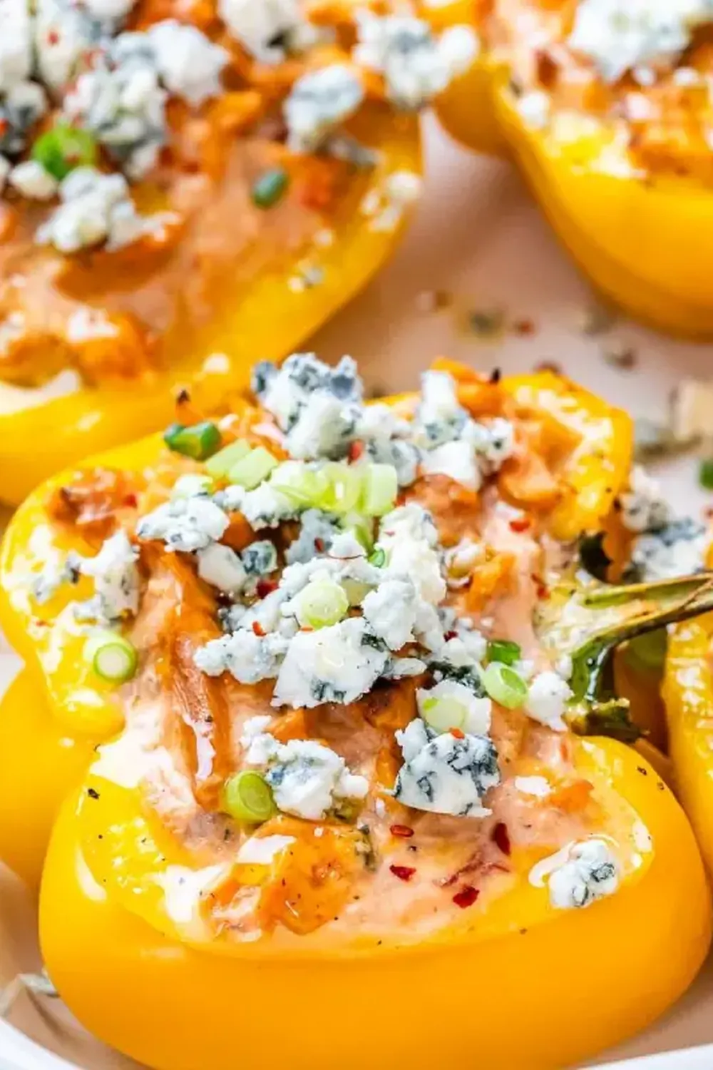 Buffalo Chicken Stuffed Peppers