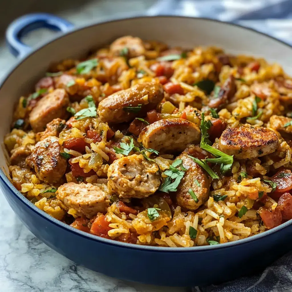 Cajun Chicken & Sausage Jambalaya (Turkey Sausage)