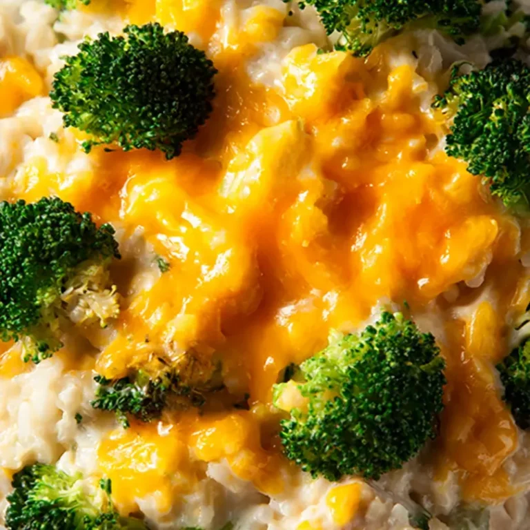 Cheesy Chicken Broccoli Rice Casserole