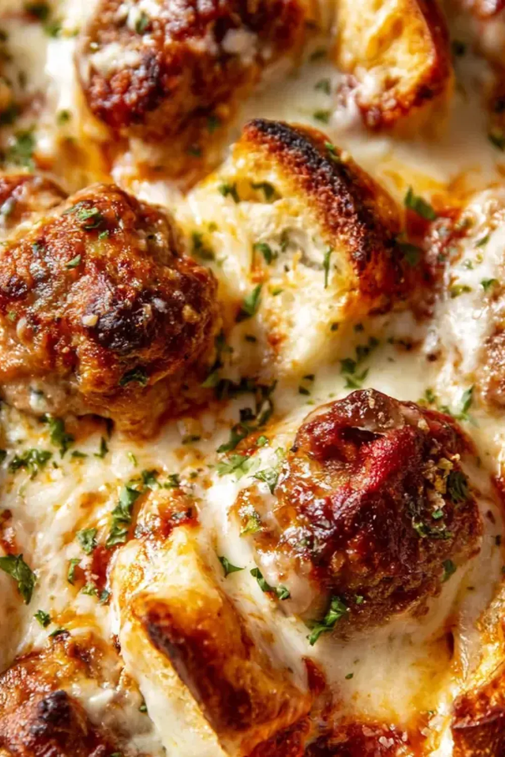 Cheesy Meatball Sub Bake