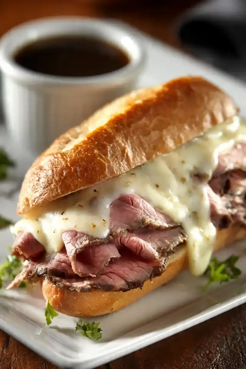 Cheesy Provolone French Dip