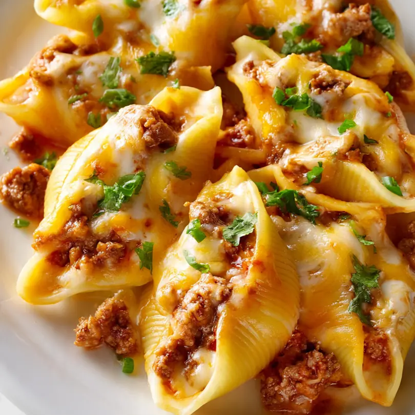 Cheesy Taco Stuffed Shells