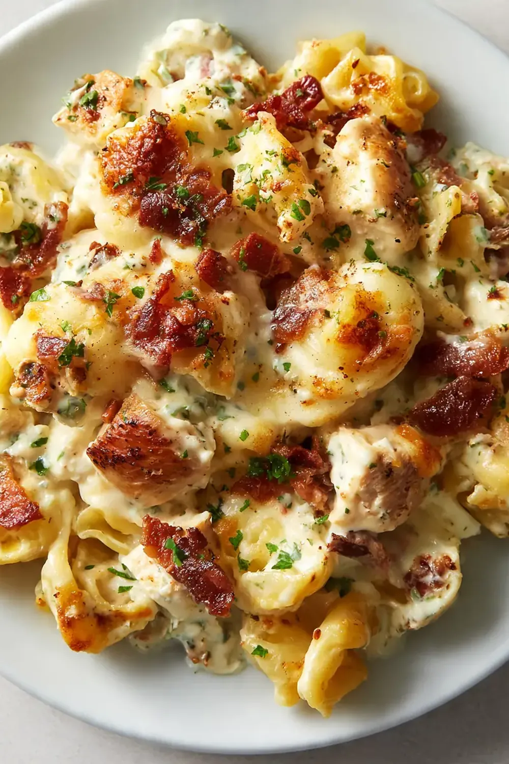 Chicken Bacon Ranch Pasta Bake