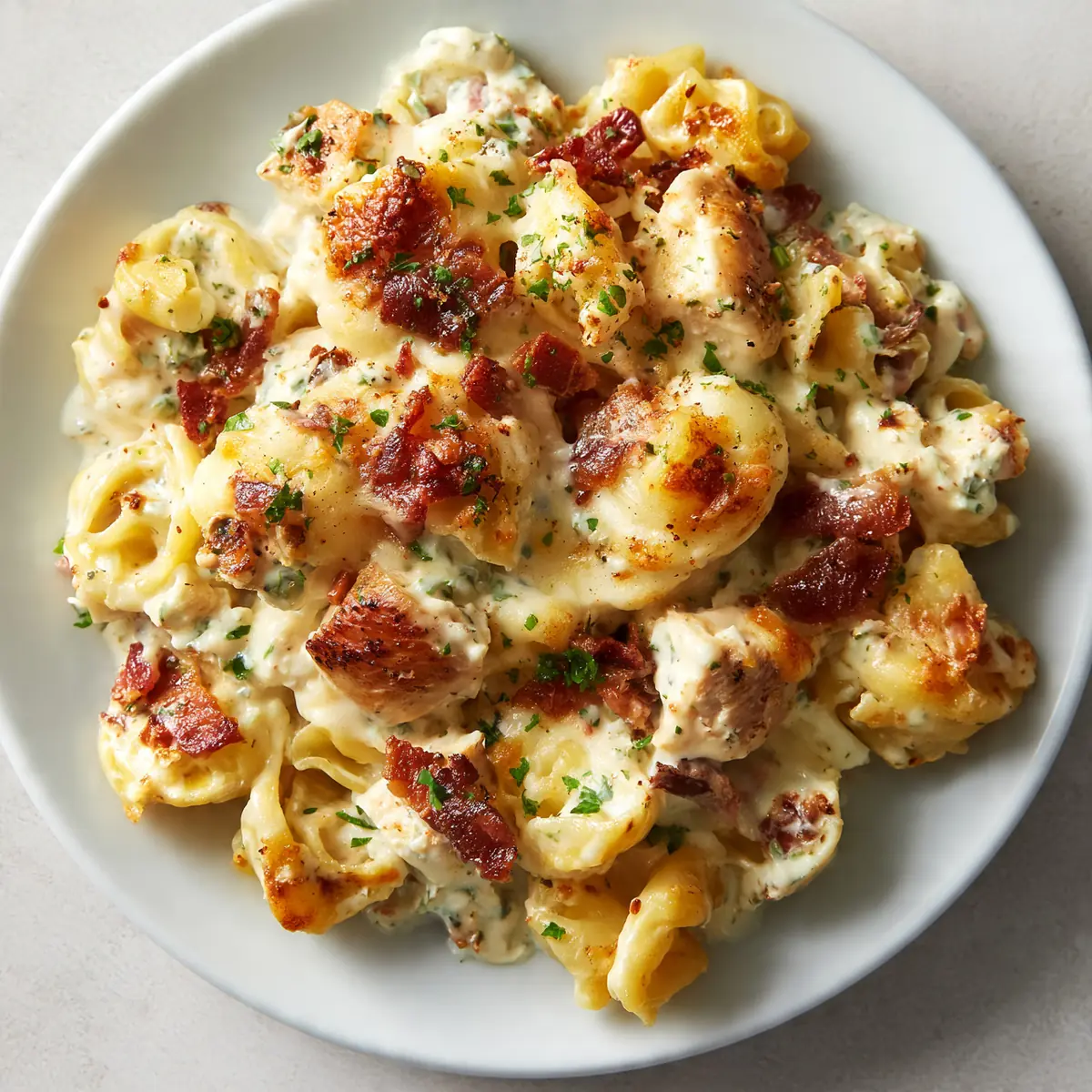 Chicken Bacon Ranch Pasta Bake