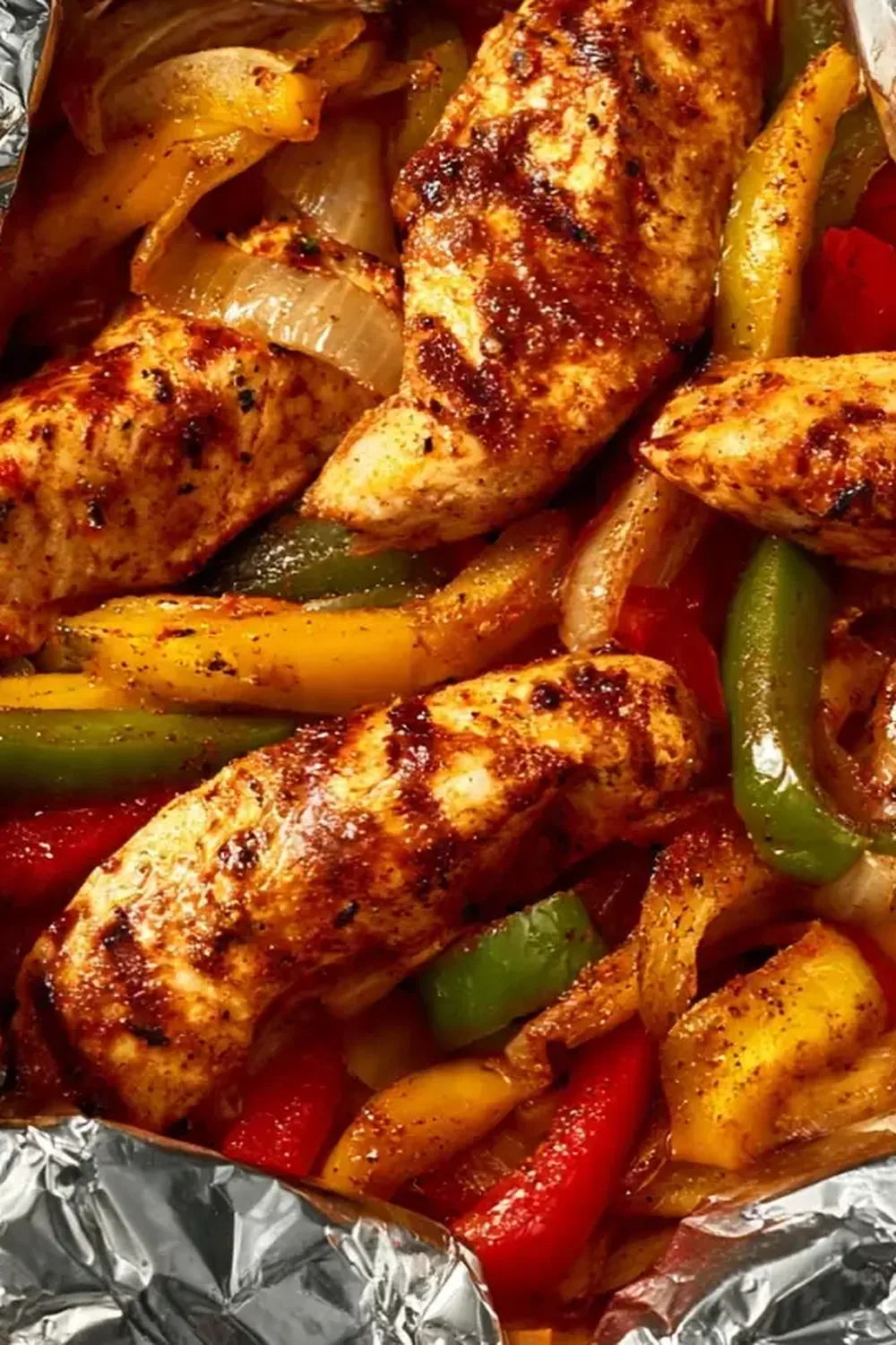 Chicken Fajita Foil Packets (Grill or Oven)