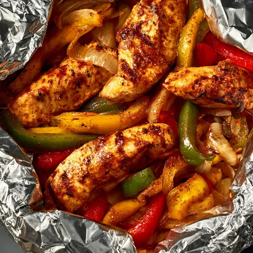 Chicken Fajita Foil Packets (Grill Or Oven)