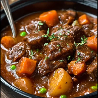 Classic Hearty Beef Stew With Melt-In-Your-Mouth Chunks