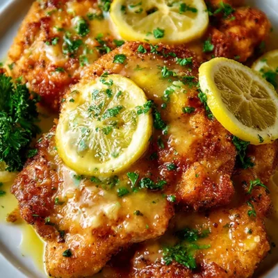 Crispy Chicken Francese With Lemon Sauce
