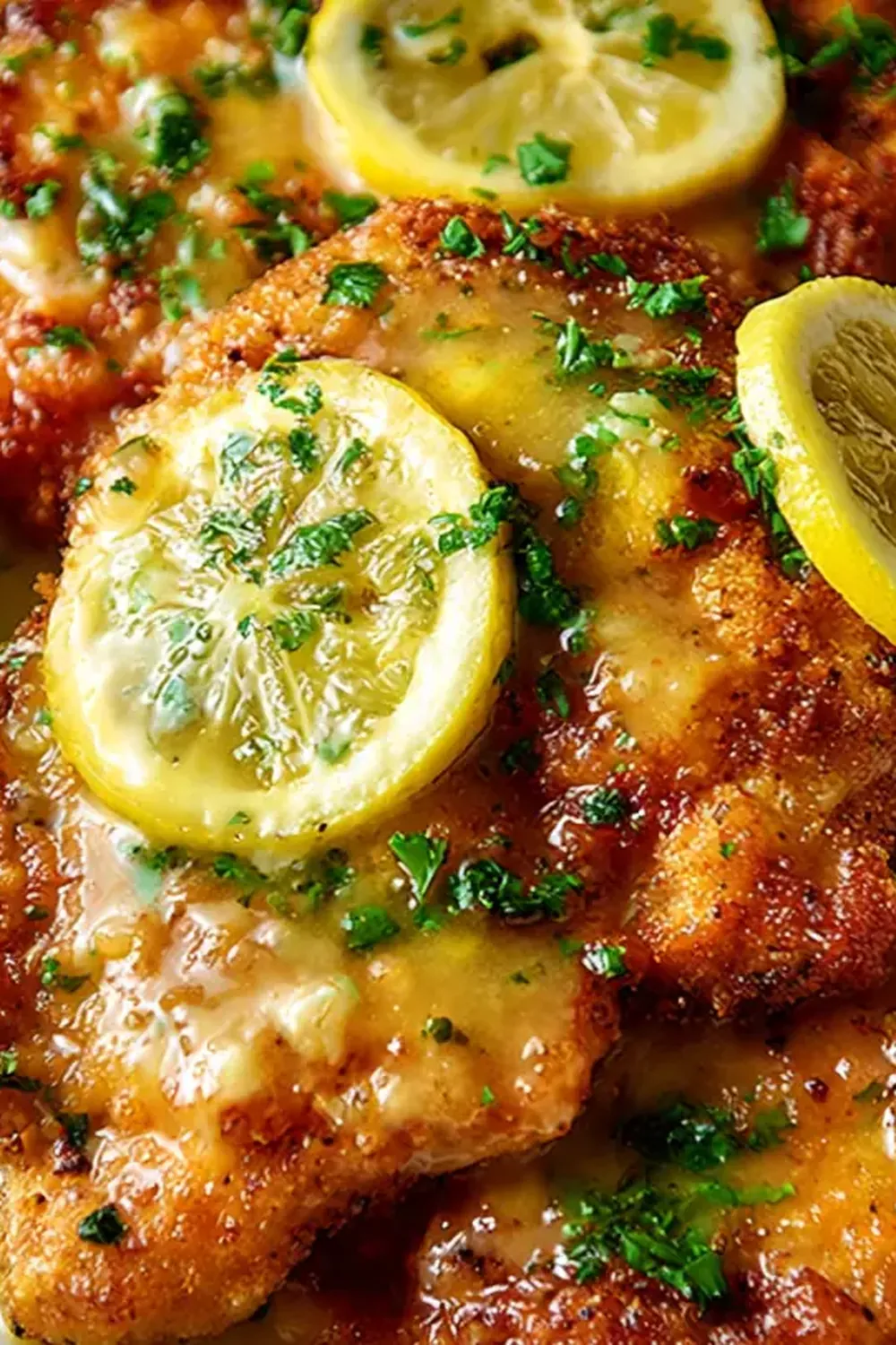Crispy Chicken Francese with Lemon Sauce