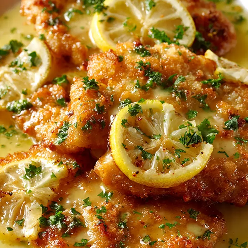 Crispy Chicken Francese With Lemon Sauce