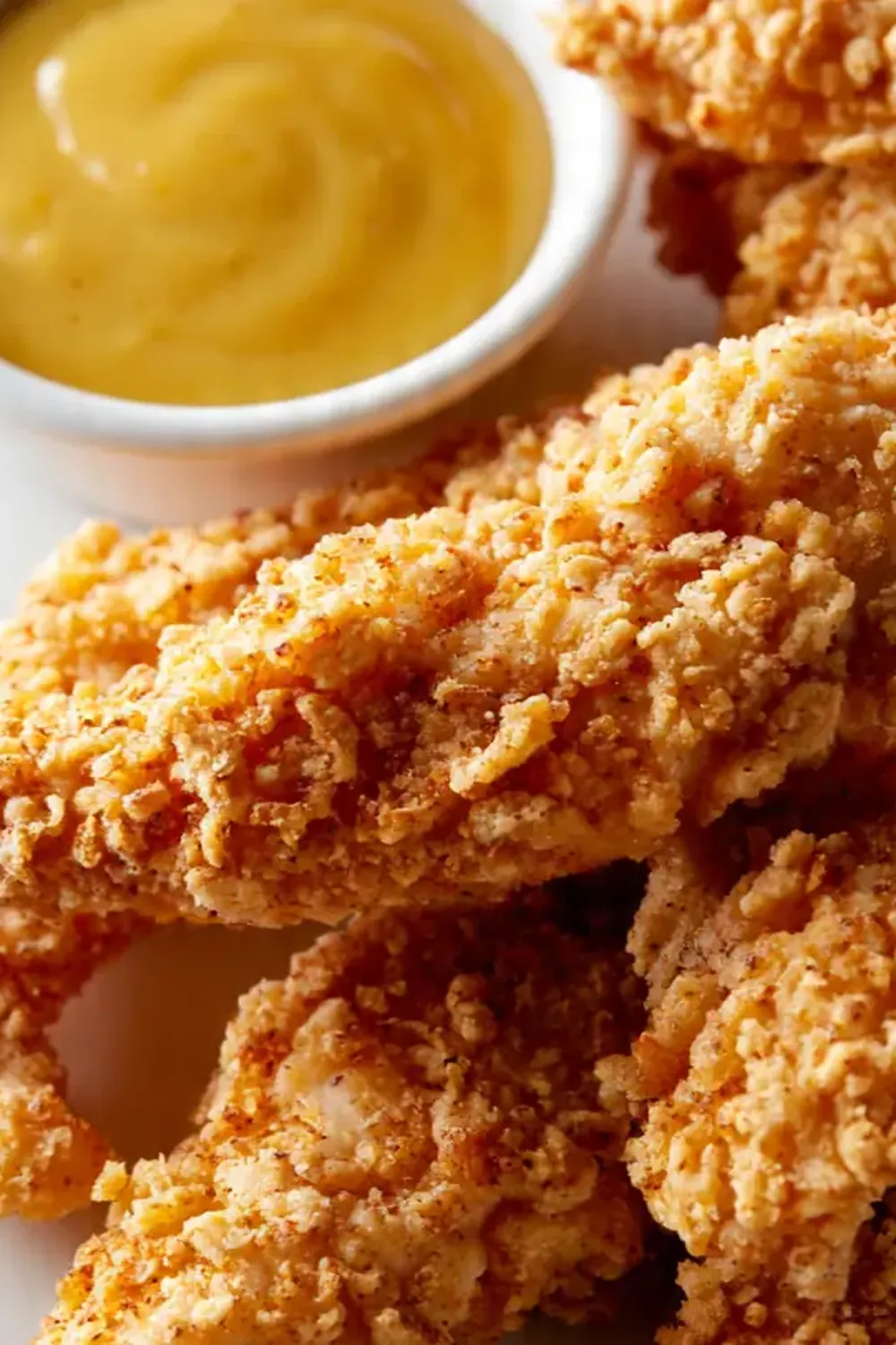 Crispy Chicken Tenders with Honey Mustard