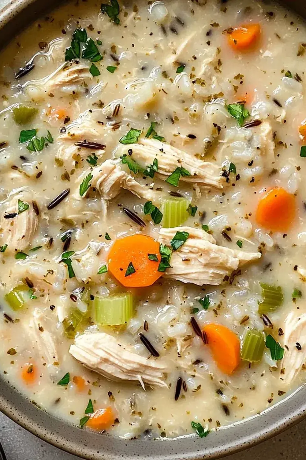 Crockpot Chicken & Wild Rice Soup