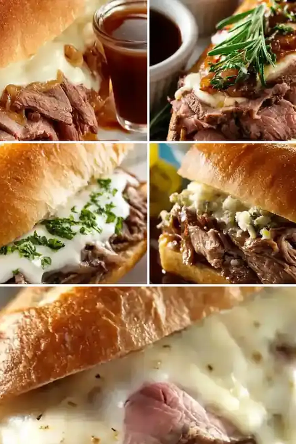 Crockpot French Dip Sandwiches