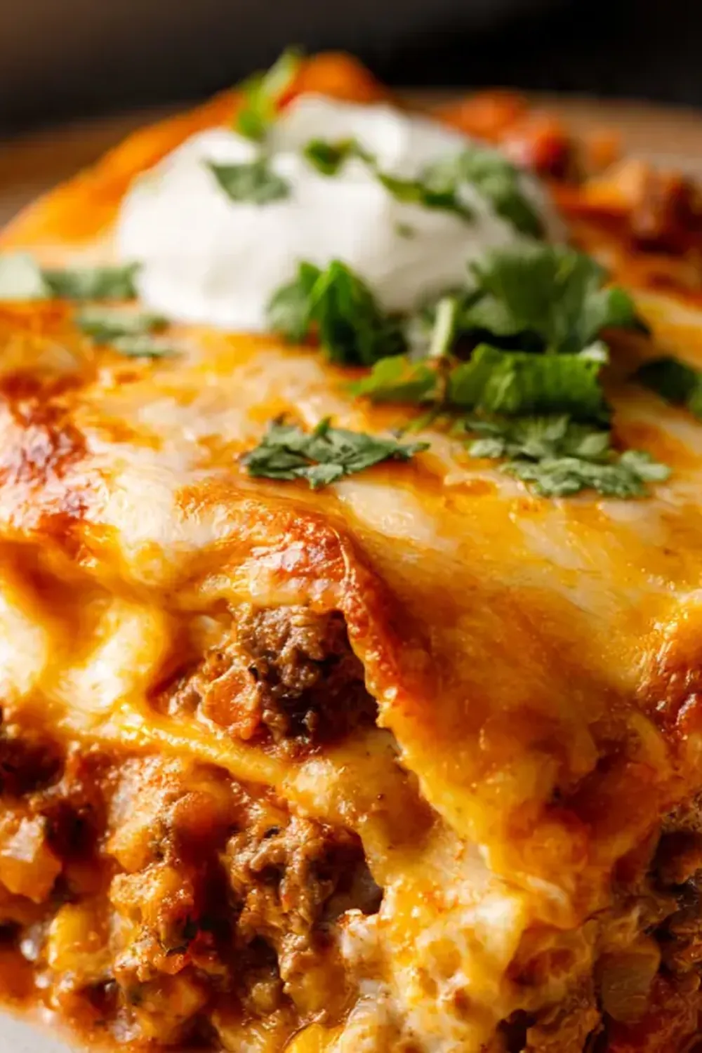 Easy Beef Enchilada Casserole