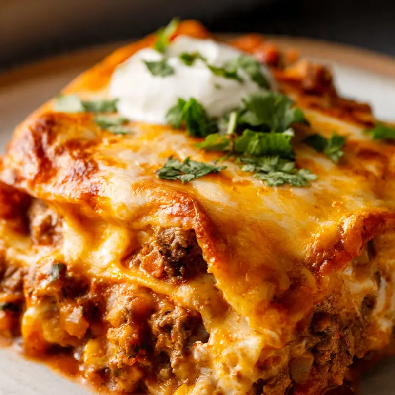 Easy Beef Enchilada Casserole