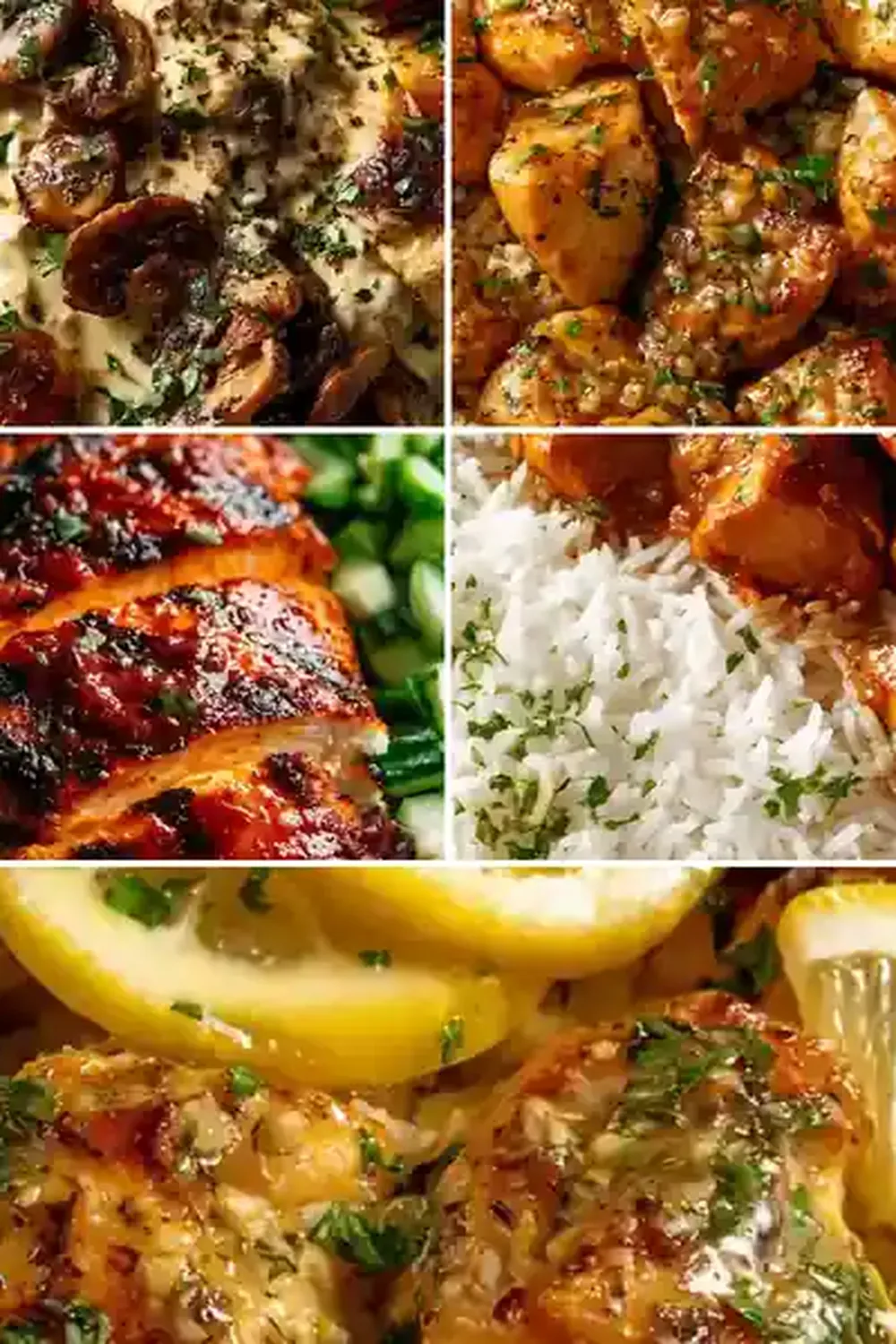 Garlic Butter Chicken Bites & Rice