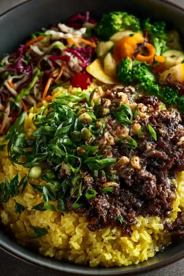 Garlic Butter Ground Beef Bowl