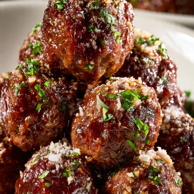 Garlic Parmesan Beef Meatballs
