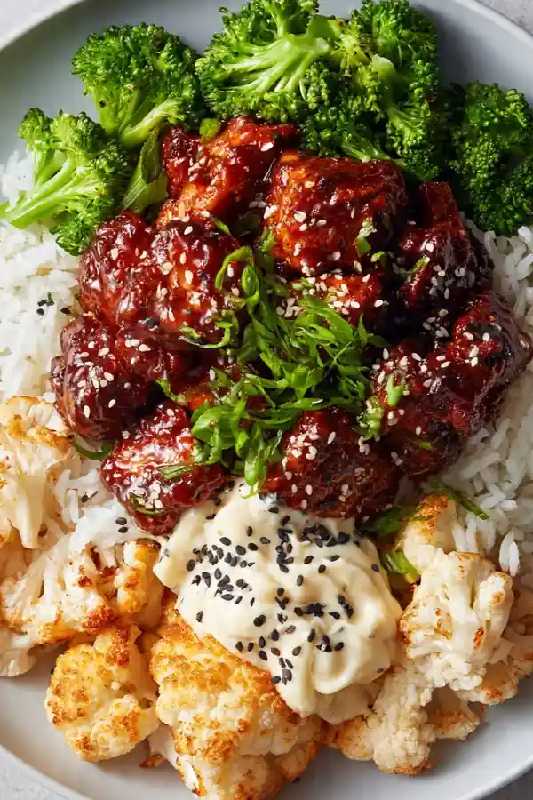 Gochujang Glazed Bowl with Sesame Mayo