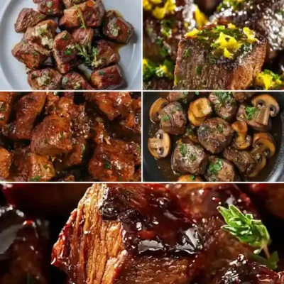 Grilled Garlic Butter Steak Bites