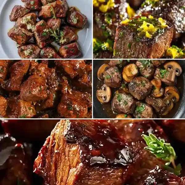 Grilled Garlic Butter Steak Bites
