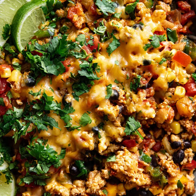 Ground Turkey Taco Skillet (Healthy)